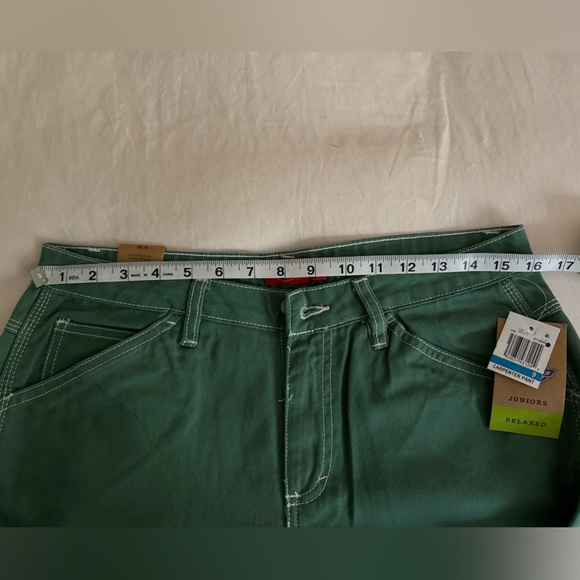 Dickies Juniors' Women's Carpenter Pants - Ivy Green 9/29 - Picture 6 of 6